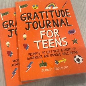 Orange Gratitude Journal for Teens by